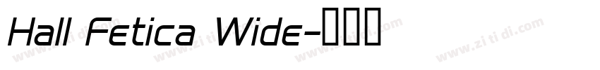 Hall Fetica Wide字体转换